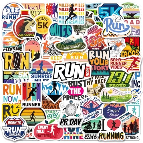 Shizvaeus 200PCS Running Stickers for Teens, Vinyl Sports...