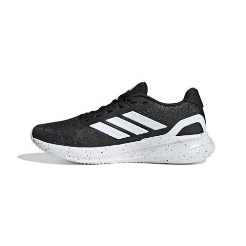 Adidas Mens Run Falcon 5 Running, Black/White/Black, 9.5