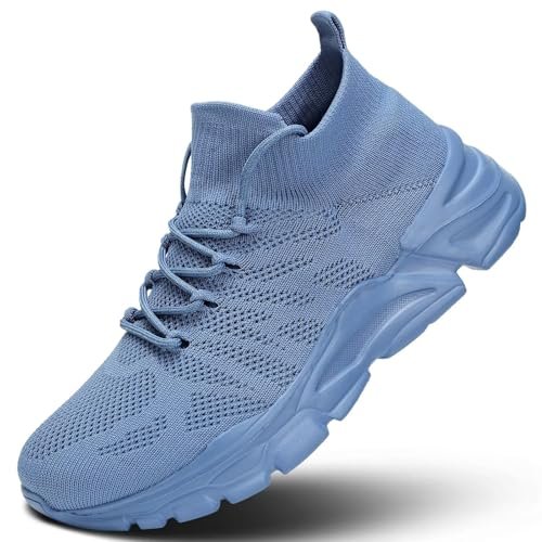 Mens Walking Shoes Running Athletic Sports Sneakers Slip On...