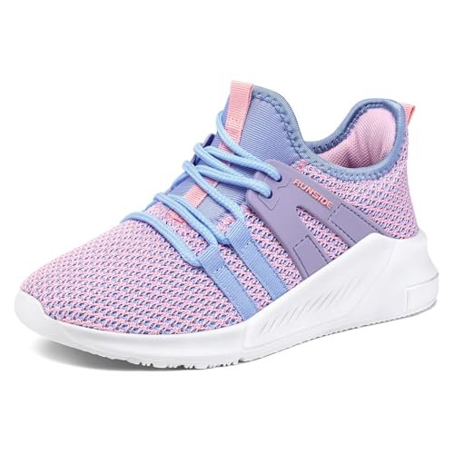 RUNSIDE Boys Girls Tennis Shoes Kids Lightweight Breathable...