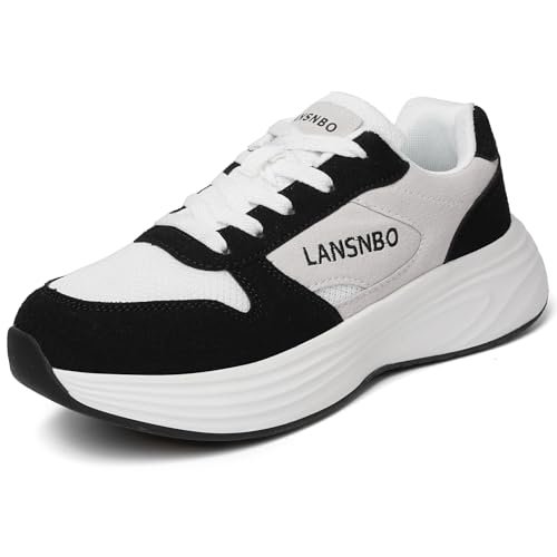 LANSNBO Women's Running Walking Shoes Wide Cushioned...