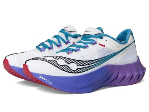 Saucony Men's Endorphin Pro 4 Sneaker, White/Shadow, 10.5