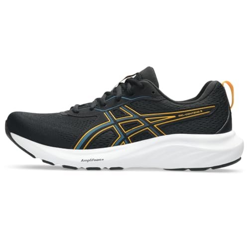 ASICS Men's Gel-Contend 9 Running Shoes, 12, Black/YAMABUKI