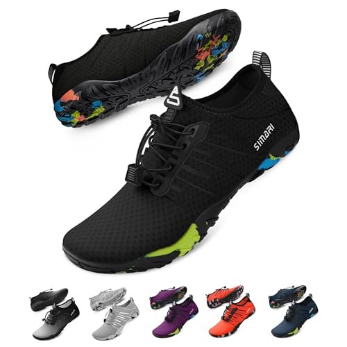 SIMARI Water Shoes for Women Men - Barefoot Quick-Dry