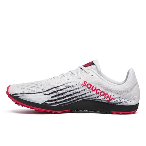 Saucony Men's Kilkenny XC9 Spike Sneaker, White/Black, 10.5