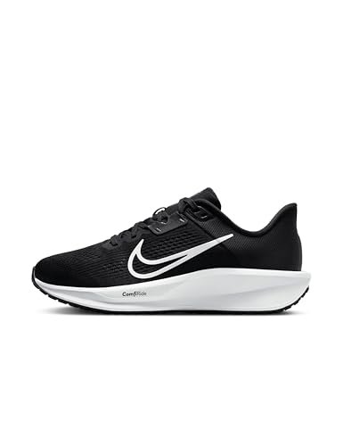 Nike Women's Quest 6 Road Running Shoes, Black/White-Iron...