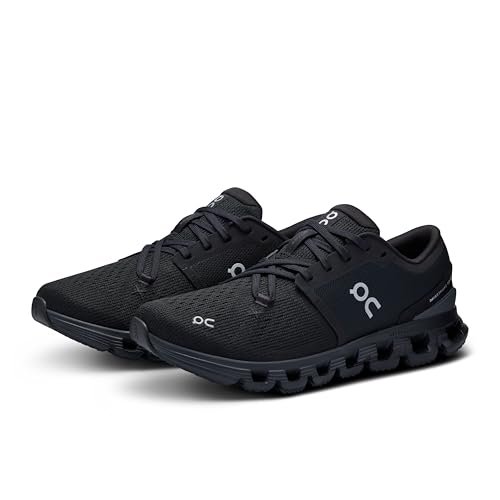 On Womens, Cloud X 4 Black/Eclipse 8.5 Medium