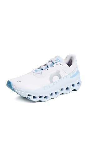 On Women's Cloudmonster 1 Sneakers, Frost/Wash, 8 Medium US