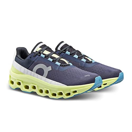 On Men's Cloudmonster Sneakers, Iron/Hay, 9.5 US