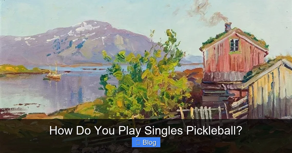How Do You Play Singles Pickleball?
