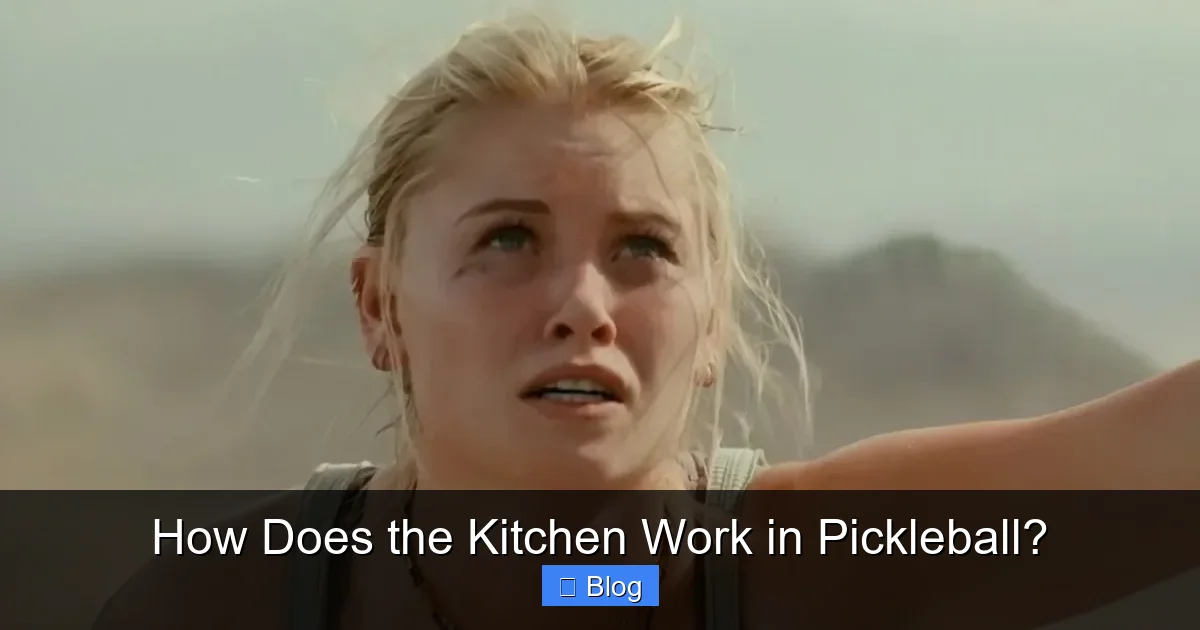 How Does the Kitchen Work in Pickleball?
