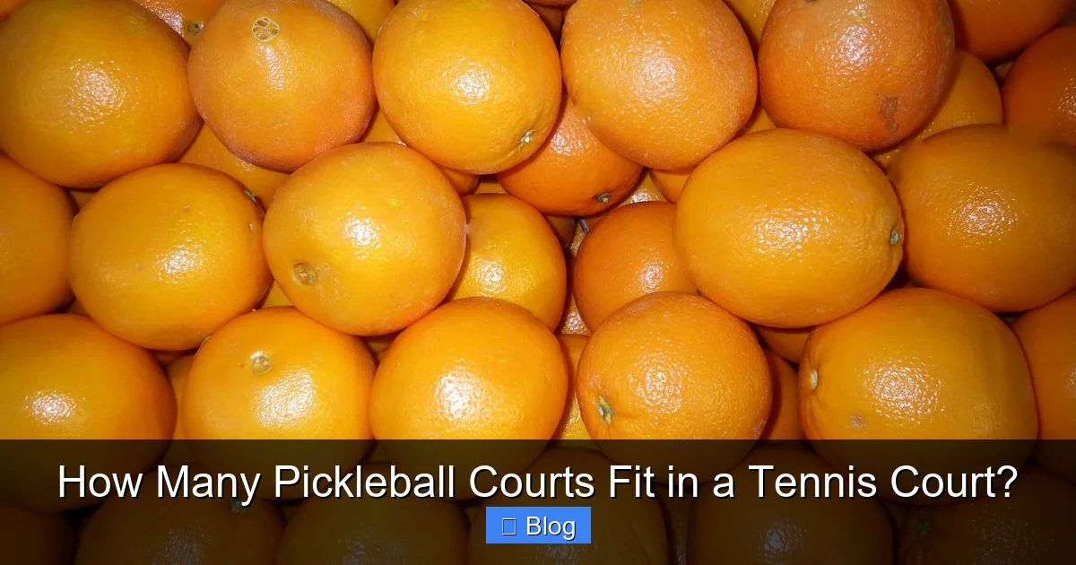 How Many Pickleball Courts Fit in a Tennis Court?