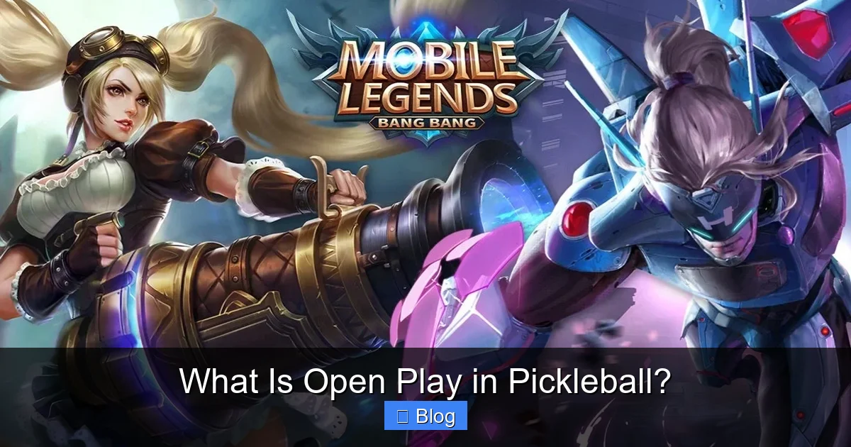 What Is Open Play in Pickleball?