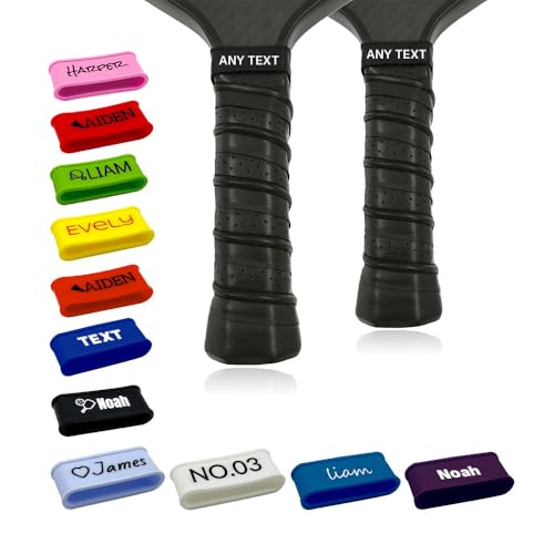 Custom Pickleball Name Bands Personalized Paddle Grip Straps
