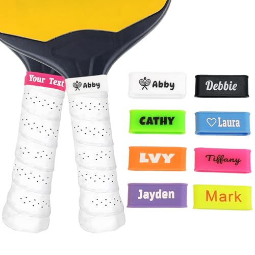 Custom Pickleball Paddle Name Bands, Personalized Silicone...