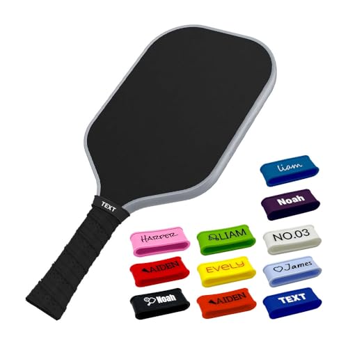 HDSD 2PCS Custom Pickleball Paddle Name Bands Silicone Grip