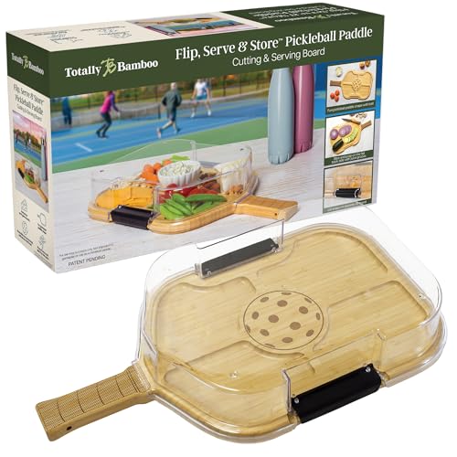 Totally Bamboo Flip, Serve & Store Pickleball Charcuterie...