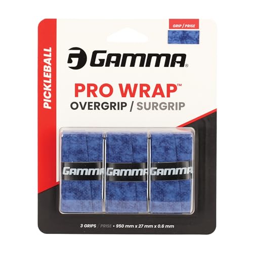 Gamma Pickleball Pro Wrap Overgrip, Tacky, Durable, Blue