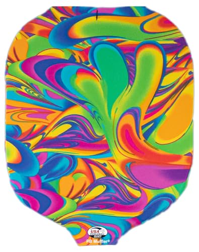 PB Muffler Pickleball Sound Absorber Paddle Accessory, Swirl