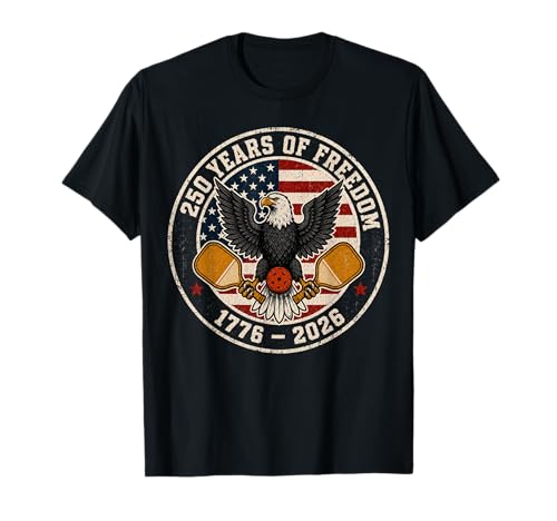 Pickleball 250 Years of Freedom 1776 2026 American Flag...