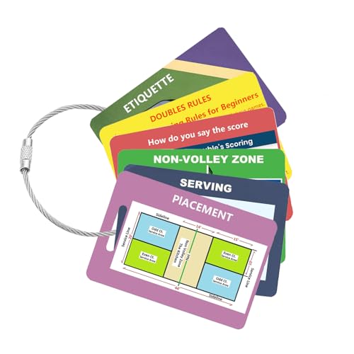WIGERLON Pickleball Rules Bag Tags 2025,Pickleball Rules...