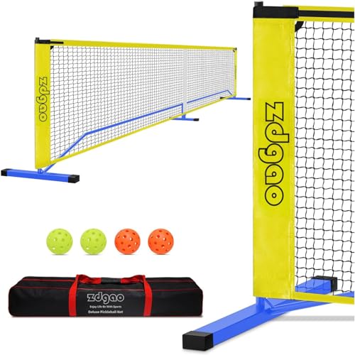 22FT Pickleball Net and Weather-Resistant Steel Frame for...