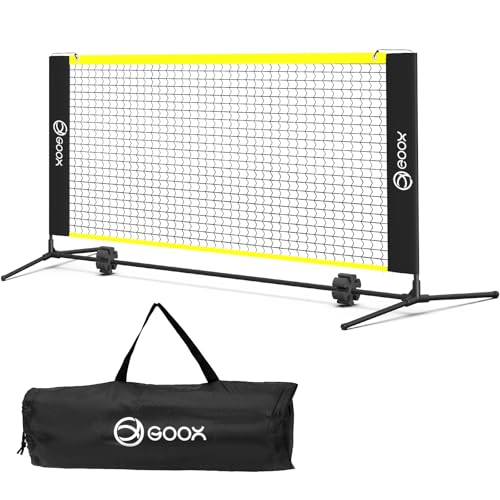 GOOX 6FT Small Mini Pickleball Net Set Portable Trainer