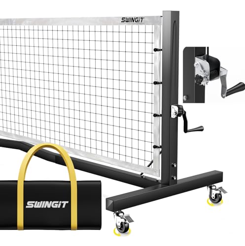 Pro Pickleball Net with Locking Wheels, 22 FT Regulation