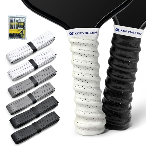 6-Pack Pickleball Paddle Grip Tape, Ribbed Non-Slip,...