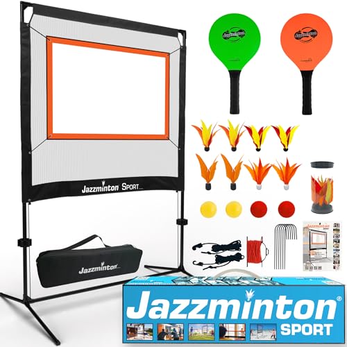 Jazzminton-Sport – The Original Paddle Game with Net