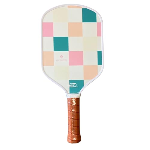 PICKLEFAB Warm Checkered Pickleball Paddle for Women