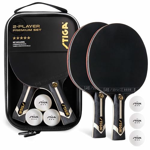 STIGA Premium 2‑Player Table Tennis Set – Paddles, Balls