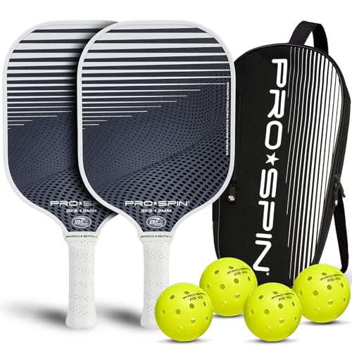 PRO-SPIN Carbon Fiber Pickleball Paddles Set of 2