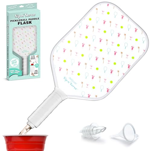 GoSports Sip N' Serve Pickleball Paddle Flask, 20 oz