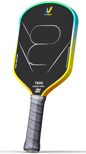 UNILEAF Pickleball Paddle,T800 Carbon Fiber,6-Month Warranty