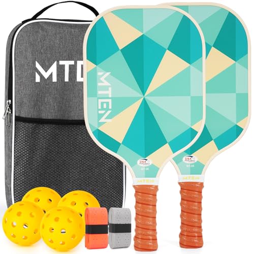 MTEN Pickleball Paddles Set of 2, USAPA Approved