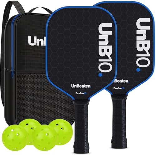 UNB10 Pickleball Paddles Set of 2, USAPA Approved Carbon...