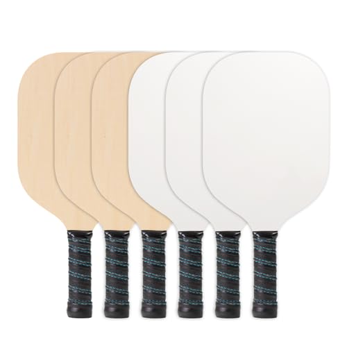 PYD Life 6 Pack Pickleball Paddles Plywood Sublimation...