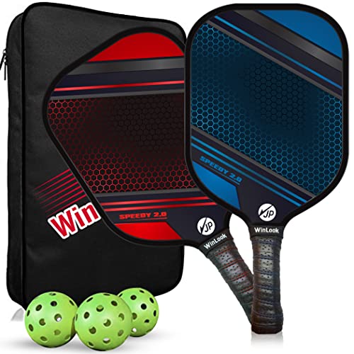 JP WinLook Premium Pickleball Paddles Set – Graphite Carbon...