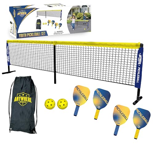 Ultimate Youth Pickleball Set with Net, Paddles, and Balls