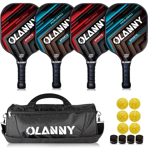 OLANNY Pickleball Paddles Set | Includes 4 Paddles
