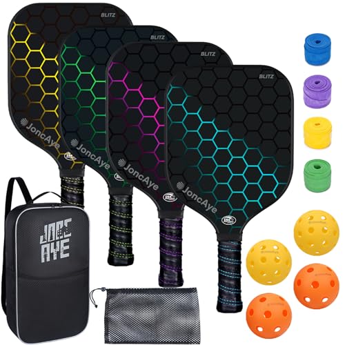 Pickleball-Paddles-Set of 4 or 2 Rackets by JoncAye USAPA...