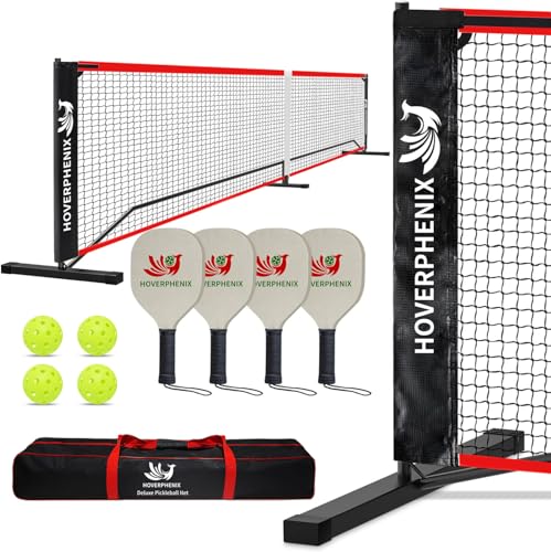 Pickleball Set with Net and Paddle Set of 4