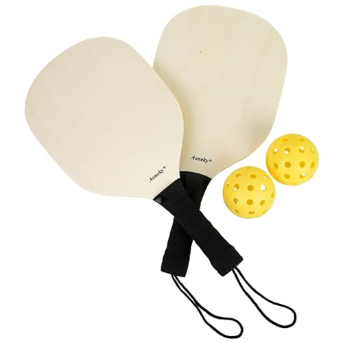 Beginner Pickleball Paddles Set - 2 Paddles, Balls and Bag