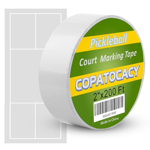 Pickleball Court Tape 2” x 200ft – Removable Lines