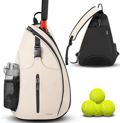 Ytonet Tennis Bag, Tennis Sling Backpack Crossbody for Men...