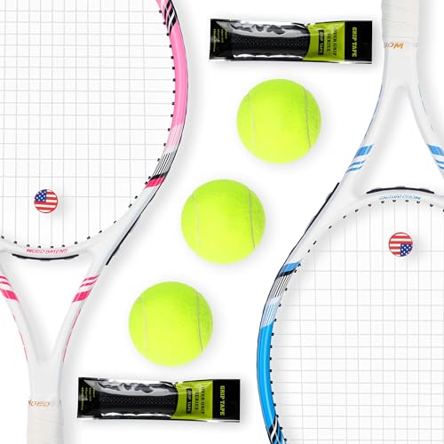 Pro Tennis Racket for Adults, 2 Player Speed Set