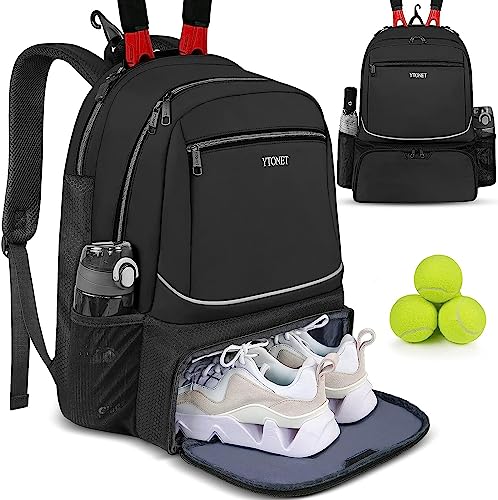 Ytonet Tennis Bag Tennis Backpack for Women Men 2 Rackets