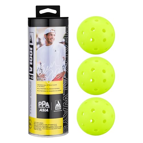 JOOLA HC-40 Hardcourt Pickleball Balls with Storage Tube