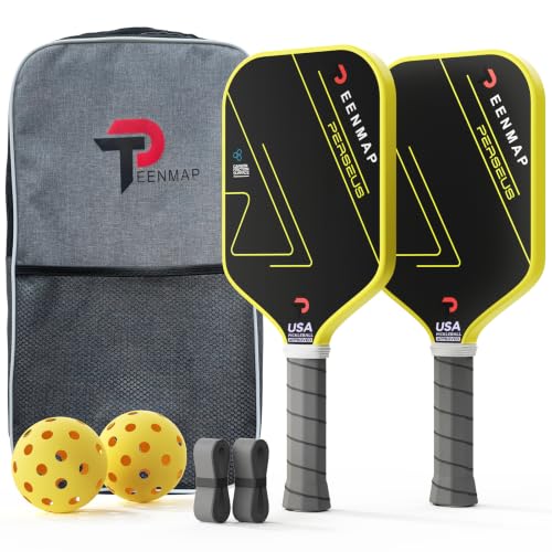 2026 Pickleball Paddles Set of 2, USAPA Approved Carbon...